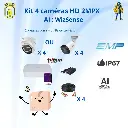 Kit vidéosurveillance Dahua HD 2MPX avec 4 caméras-IA intégrée-vision nocturne- IA intégré