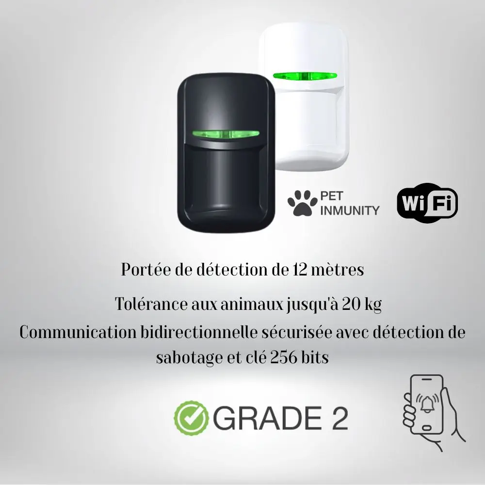 Détecteur PIR avec anti-animaux pour alarme U-PROX