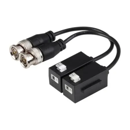 Pack de 2 émetteur-récepteur vidéo passif HDCVI/HDTVI/AHD/CVBS de 1 canal de transmission en temps réel 4K (CVI)