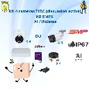 Kit de 4 caméras HD DAHUA 5 mégapixels TIOC avec enregistreur IA intégré