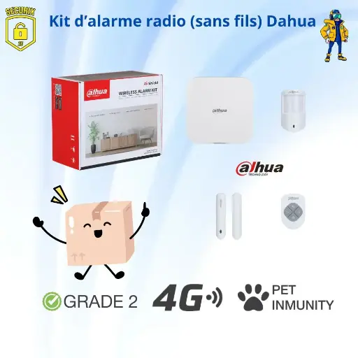 [ADAH-KIT-1] Kit d'alarme sans fils 4G Dahua-système de sécurité radio connecté